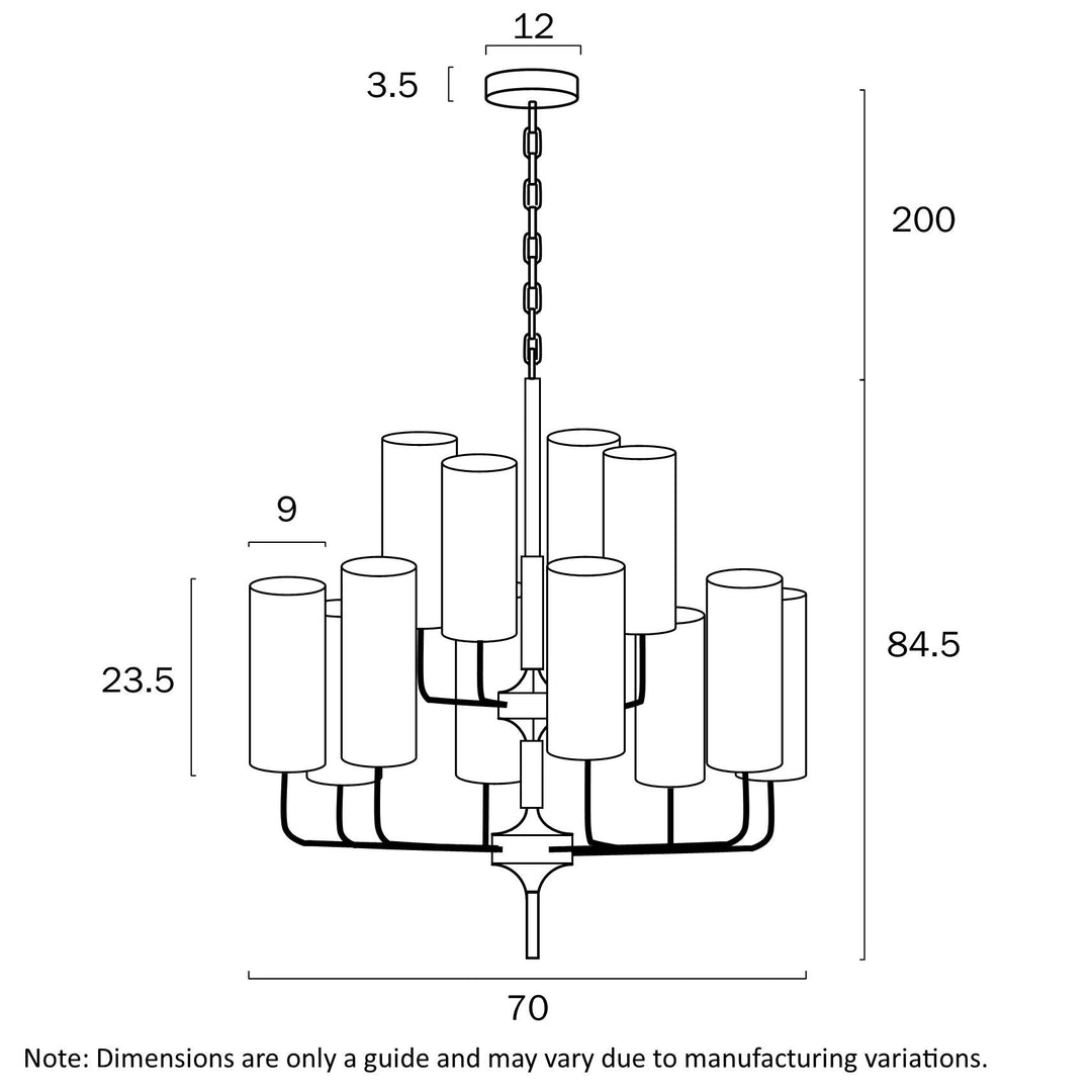 TELBIX DECARO 12 LIGHTS PENDANT Pendant