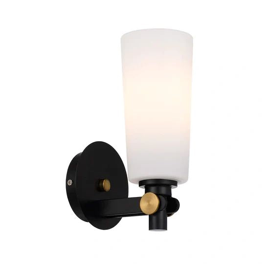 TELBIX DELMAR WALL LAMP BLACK OPAL MATT WALL LIGHT