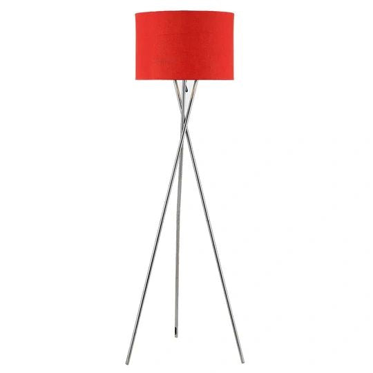 TELBIX DENISE FLOOR LAMP CHROME RED Floor Lamp