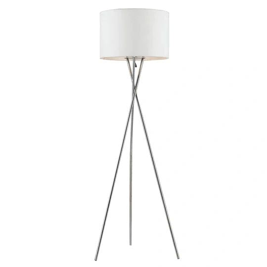 TELBIX DENISE FLOOR LAMP CHROME WHITE Floor Lamp