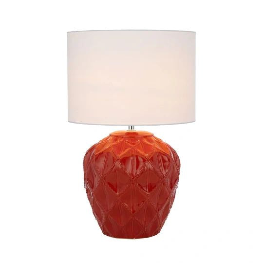 TELBIX DIAZ CERAMIC TABLE LAMP RED TABLE LAMP