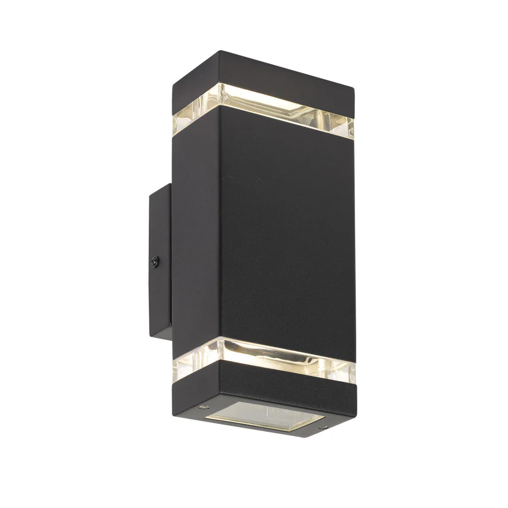 DIXON 2 EXTERIOR WALL LIGHT Black