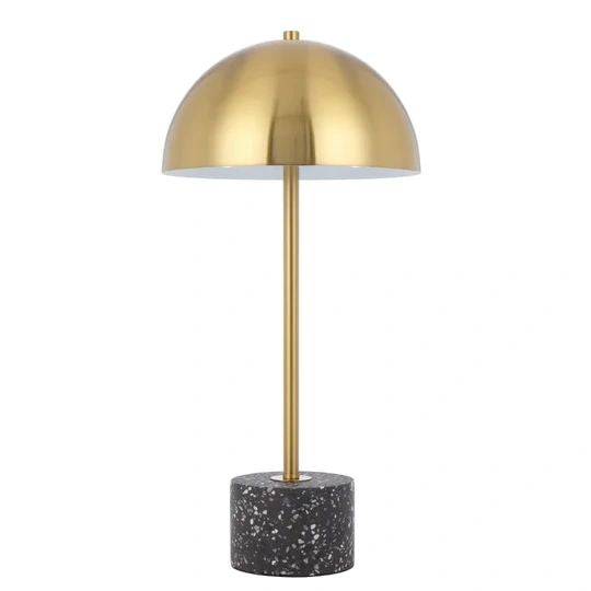 TELBIX DOMEZ TABLE LAMP BLACK TERRAZZO TABLE LAMP