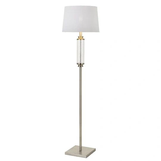 TELBIX DORCEL FLOORLAMP NICKEL CLEAR Floor Lamp