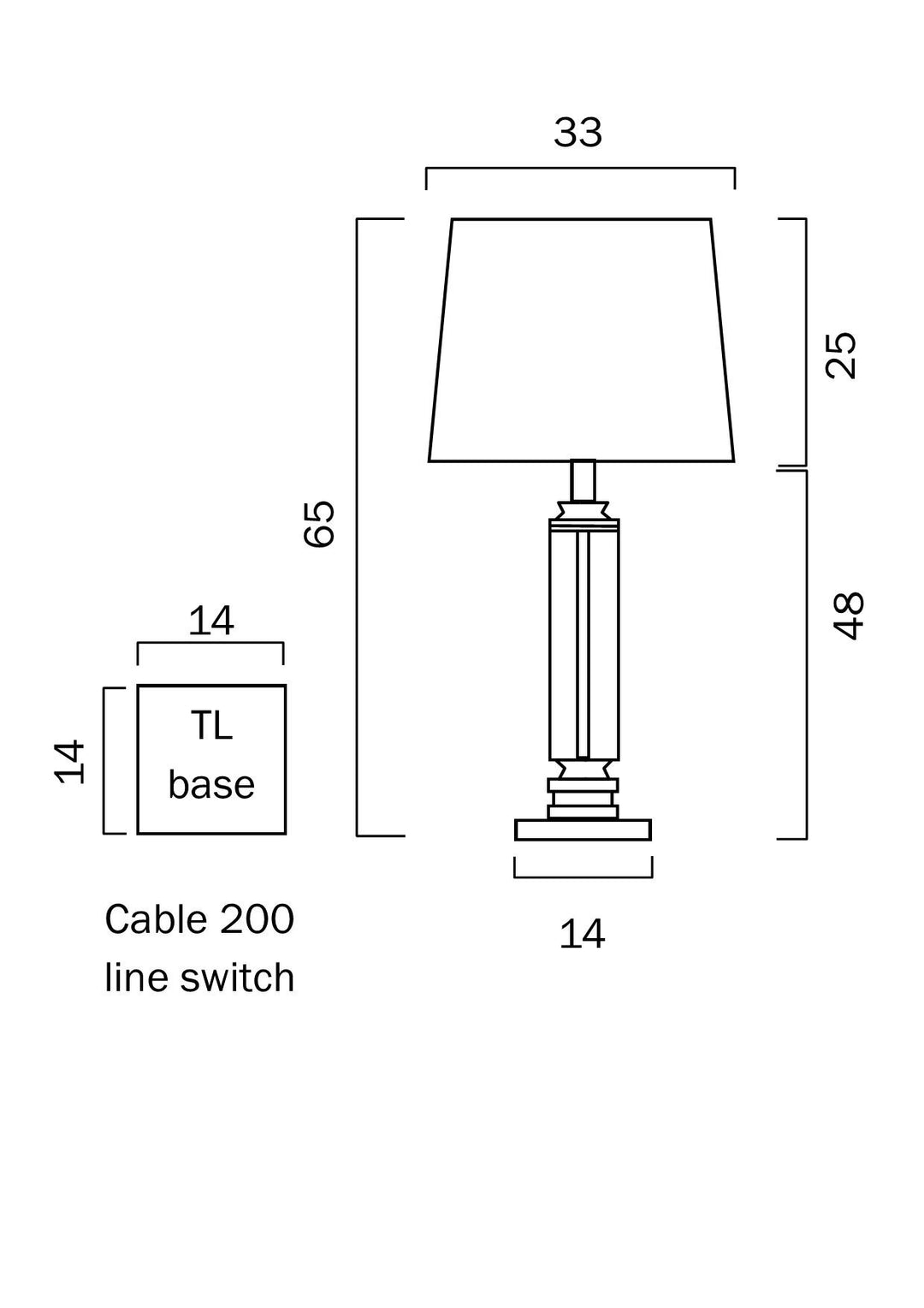 TELBIX DORCEL TABLE LAMP TABLE LAMP