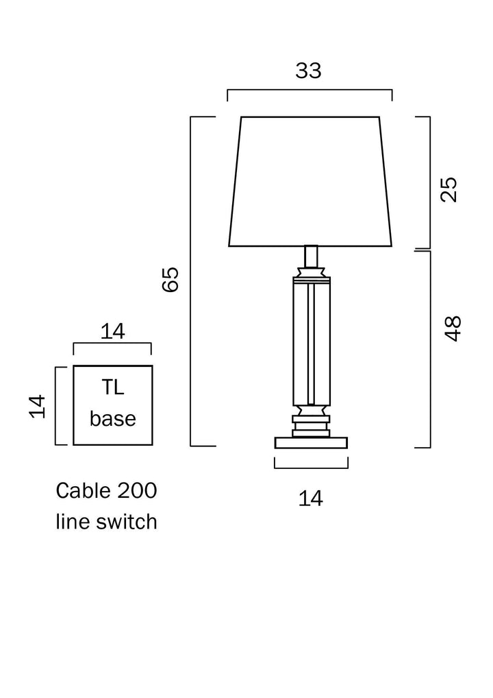 TELBIX DORCEL TABLE LAMP TABLE LAMP
