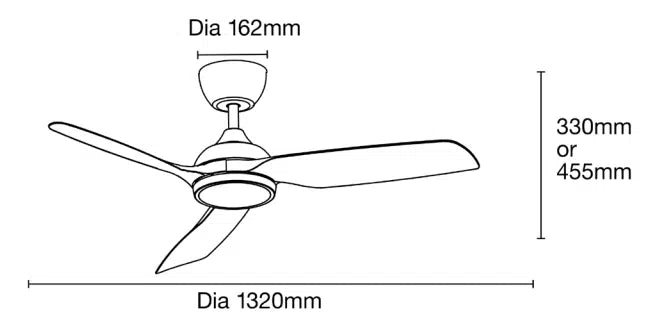 Daytona DC 52″ Smart Ceiling Fan With WIFI Remote Control Ceiling Fan