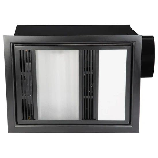 Mercator Domini 3-In-1 Bathroom Heater With Exhaust Fan And CCT LED Light BLACK Bathroom heater