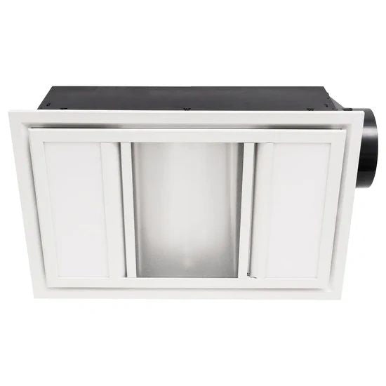 Domino 3-In-1 Bathroom Heater With Exhaust Fan And CCT LED Light WHITE Bathroom heater