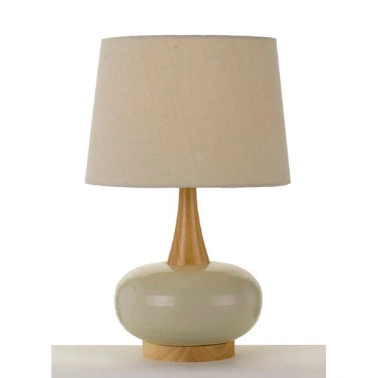 TELBIX EARL TABLE LAMP WHITE OAK CREAM TABLE LAMP