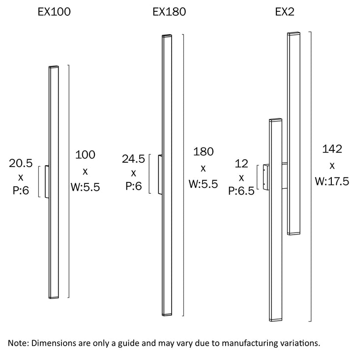 EBIZA 180 EXTERIOR WALL LAMP WALL LIGHT