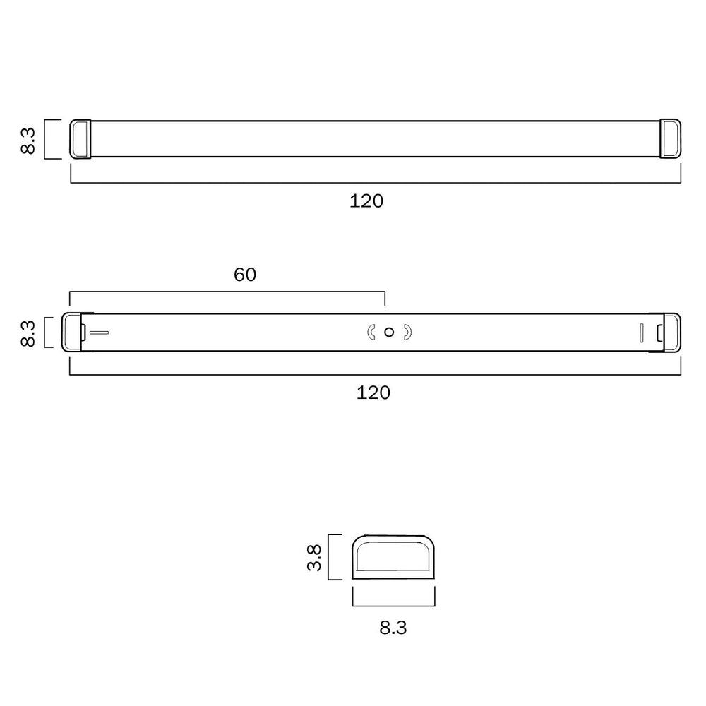 TELBIX EDGE 120 40W LED BATTEN - 3CCT Batten