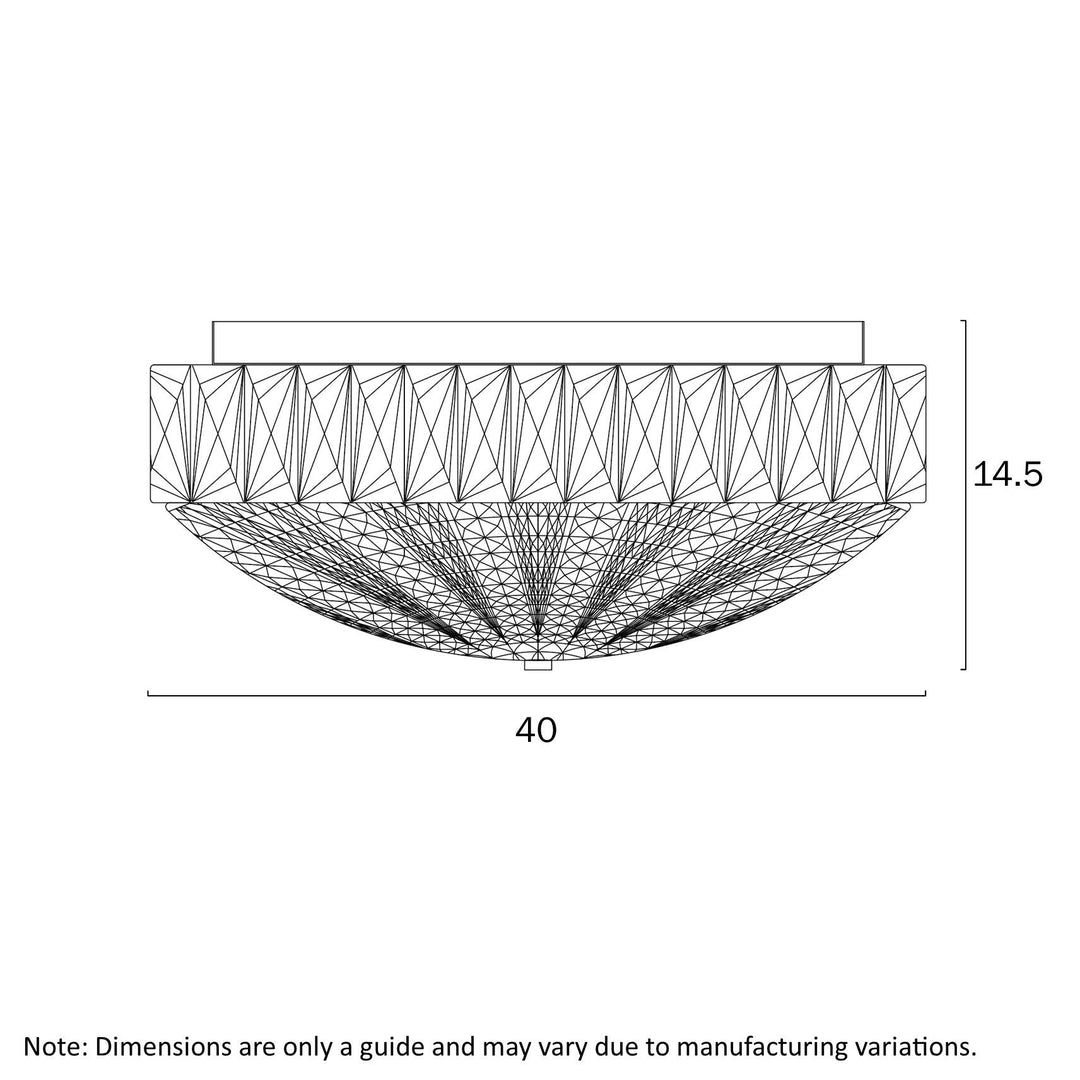 Telbix ELSEE 40 32W LED OYSTER 3CCT DIM OYSTER LIGHT