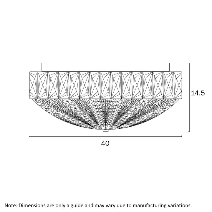 Telbix ELSEE 40 32W LED OYSTER 3CCT DIM OYSTER LIGHT