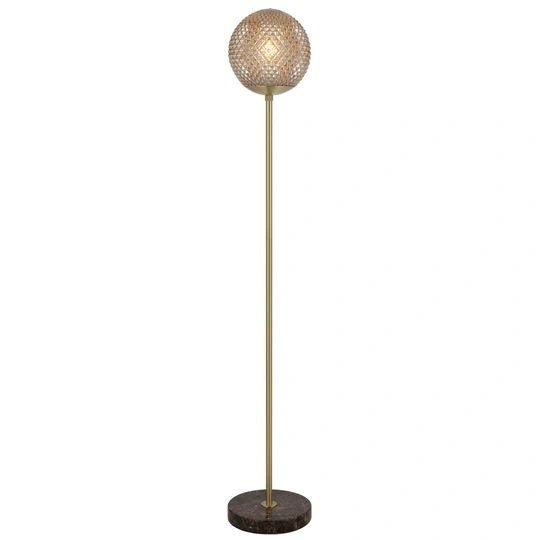 Telbix ELWICK FLOOR LAMP Brown Floor Lamp
