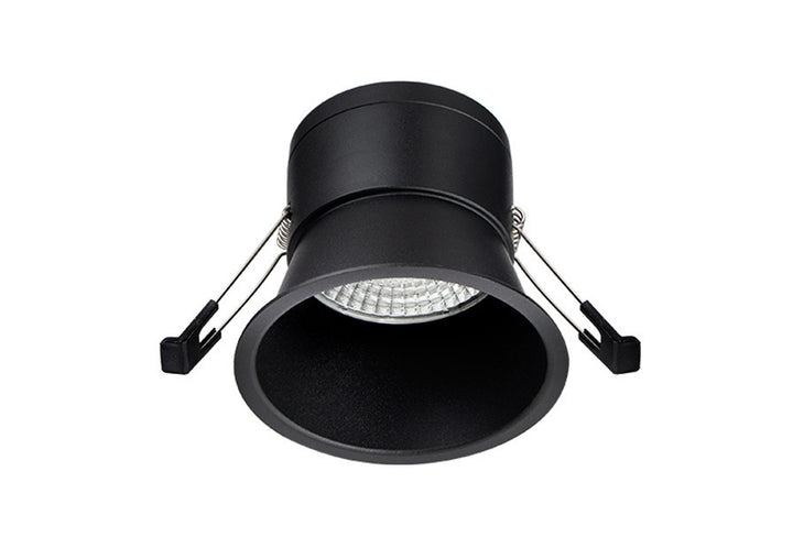Econoled ER7 7W IP65 Rated Recessed Tri-colour Downlight Black Downlight