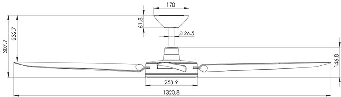 Enviro DC Ceiling Fan Celling Fan