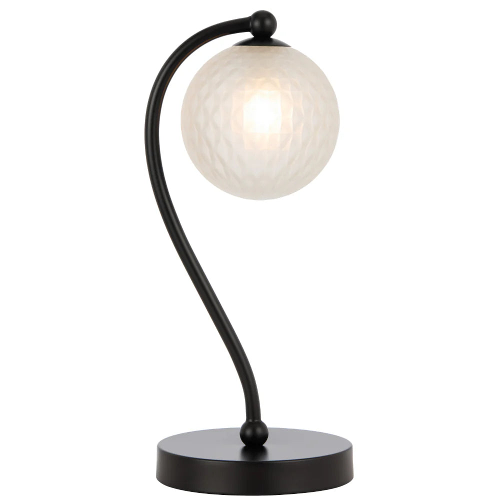 FELTON TABLE LAMP BLACK Frost Tear TABLE LAMP
