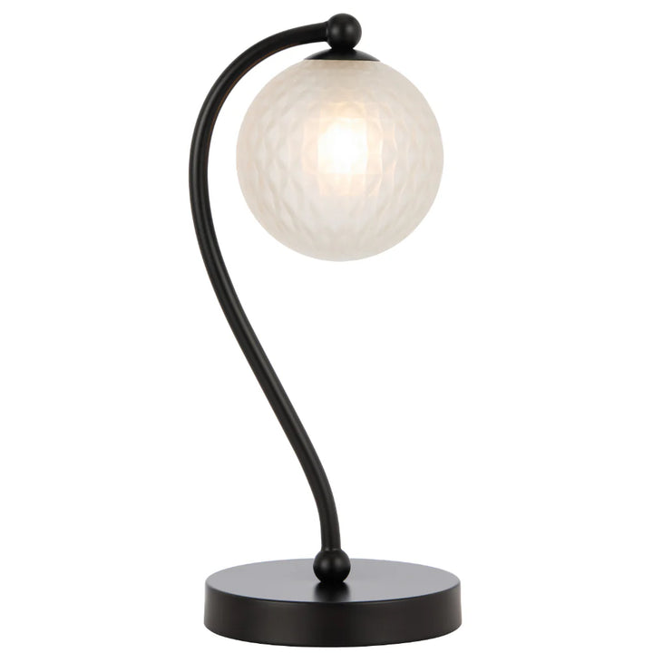 FELTON TABLE LAMP BLACK Frost Tear TABLE LAMP