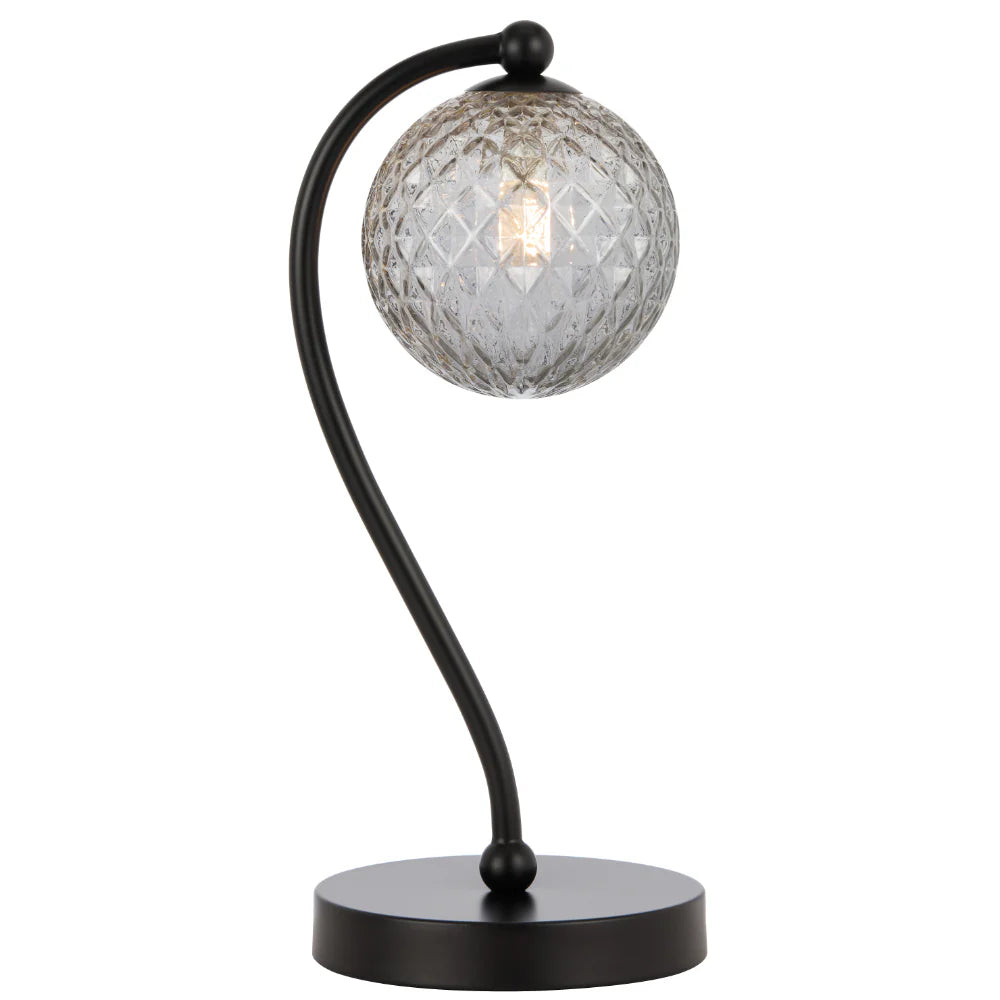 FELTON TABLE LAMP BLACK Smoke Tear TABLE LAMP