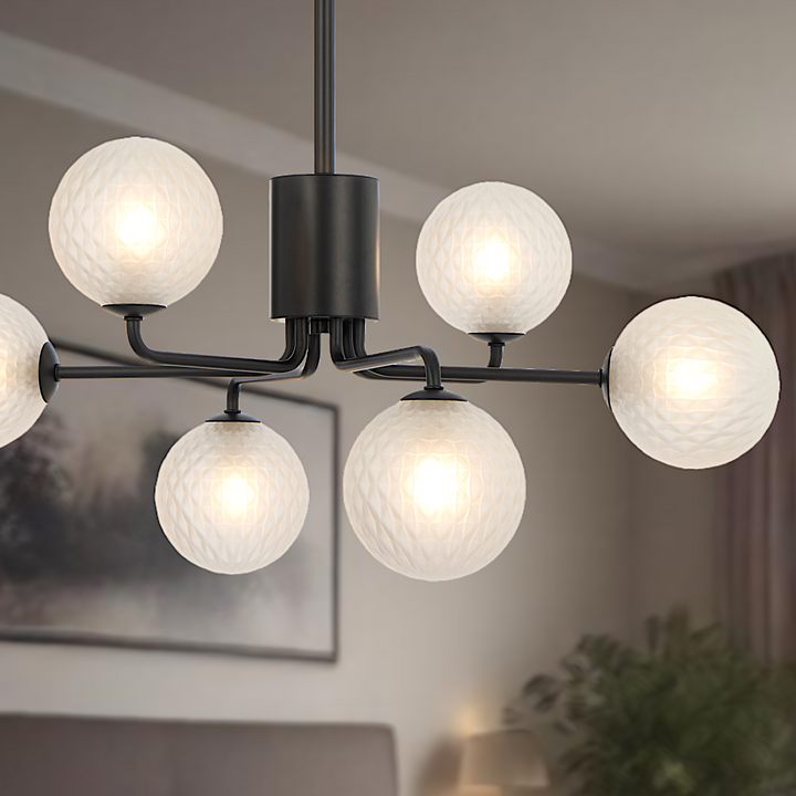 FELTON 6 LIGHT PENDANT BLACK Pendant
