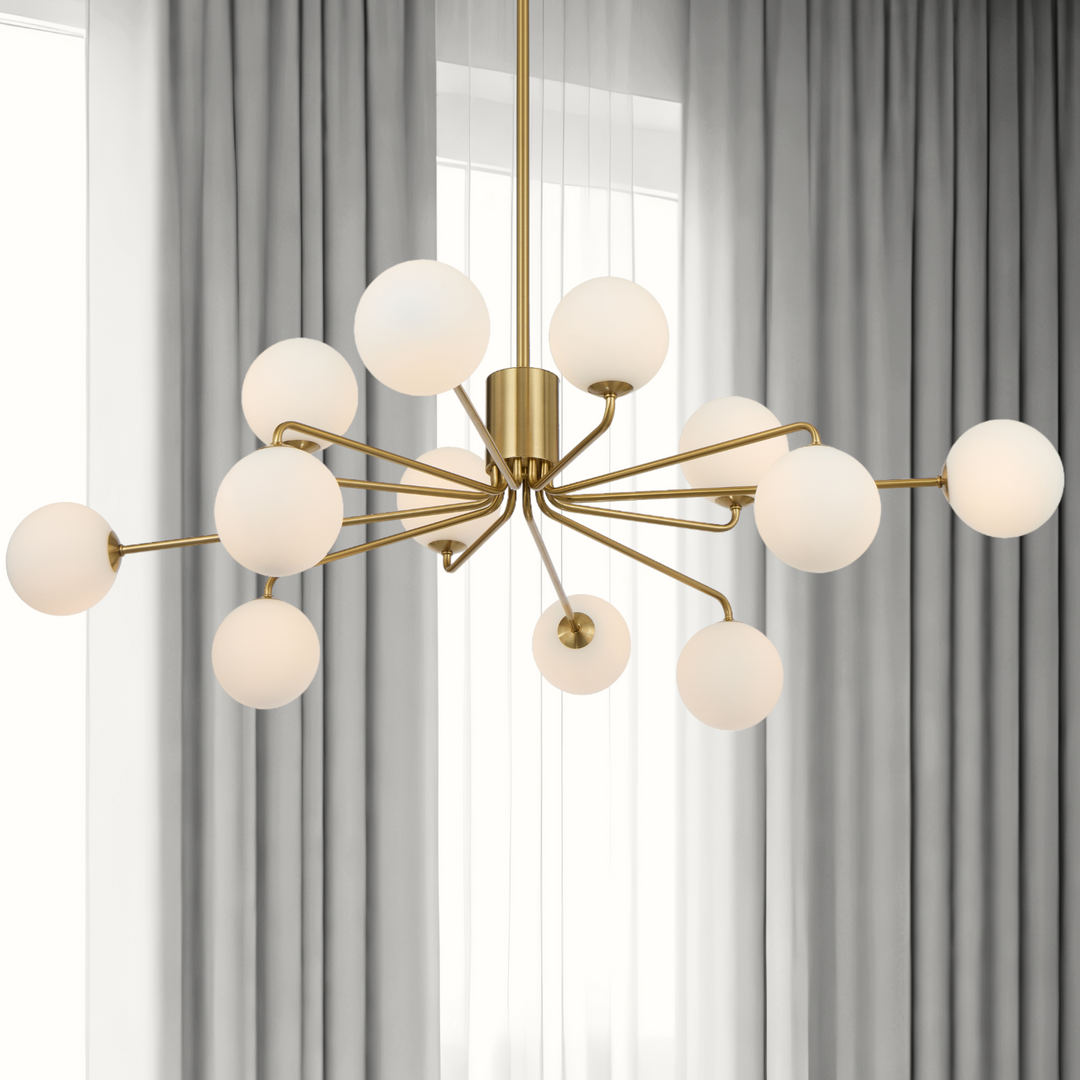 FELTON 12 LIGHT PENDANT ANTIQUE GOLD Pendant