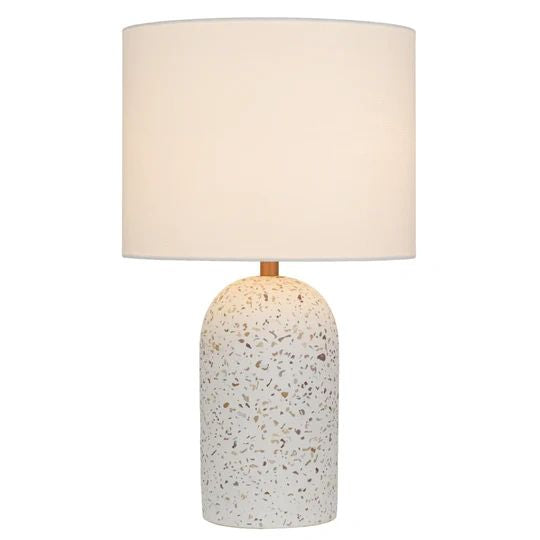 TELBIX FEVIK TABLE LAMP MEDIUM WHITE TERRAZZO TABLE LAMP