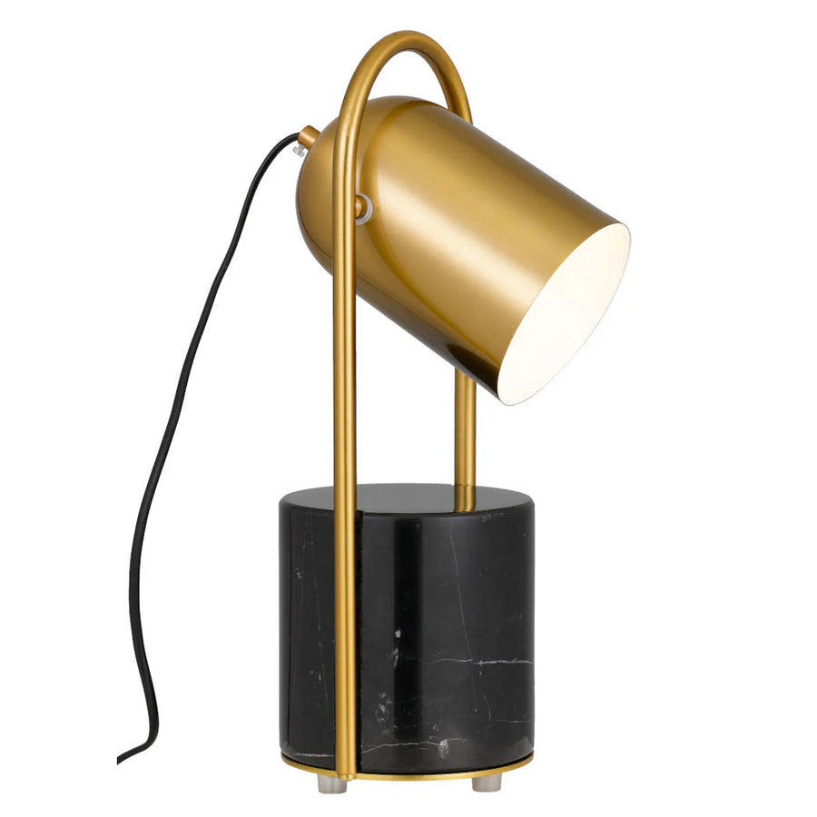 TELBIX FIDEL TABLE LAMP BLACK ANTIQUE GOLD TABLE LAMP