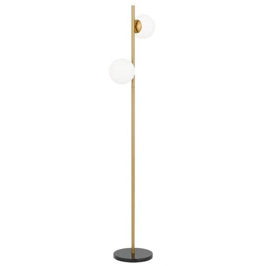 TELBIX FIGARO 2 LIGHTS FLOOR LAMP ANTIQUE GOLD Floor Lamp