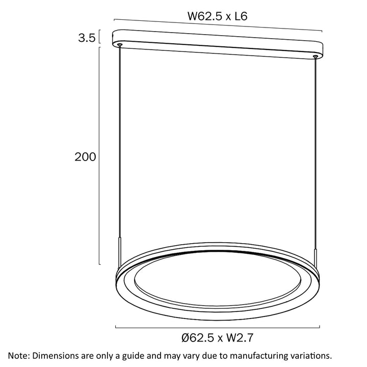 Telbix FULCRUM 60 PENDANT OYSTER LIGHT