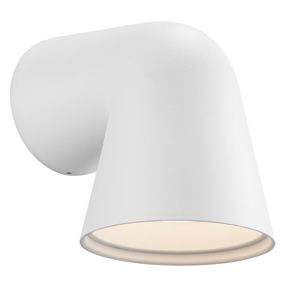 Front Single Wall light Black/White White WALL LIGHT