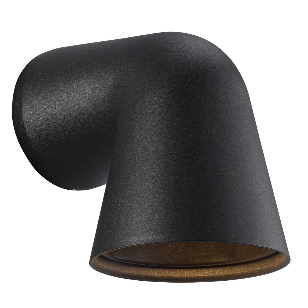 Front Single Wall light Black/White Black WALL LIGHT