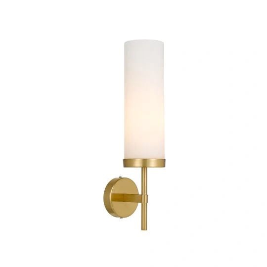 TELBIX GAROT WALL LAMP ANTIQUE GOLD OPAL MATT WALL LIGHT