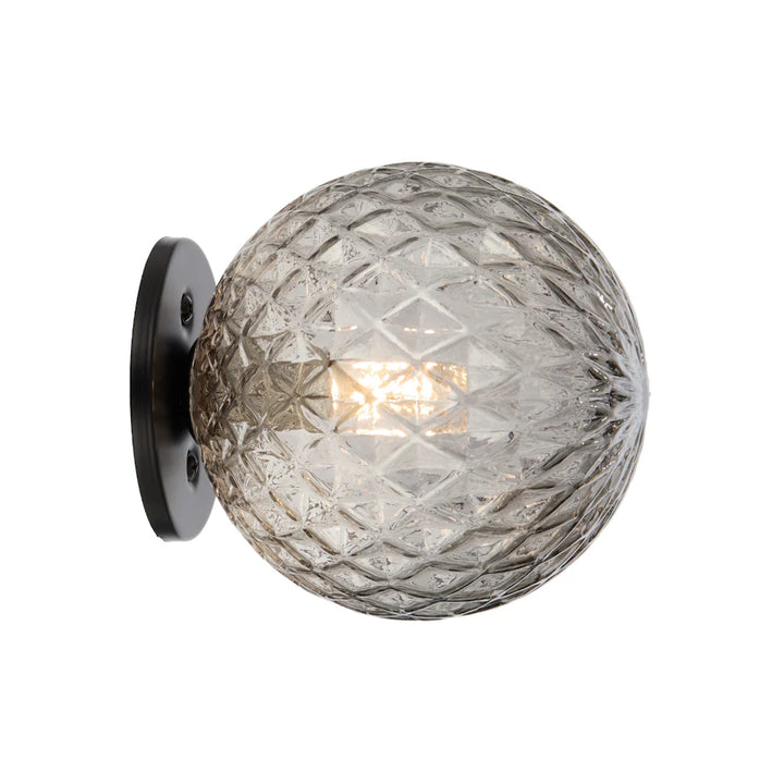 GASTON WALL LIGHT BLACK Smoke Tear WALL LIGHT