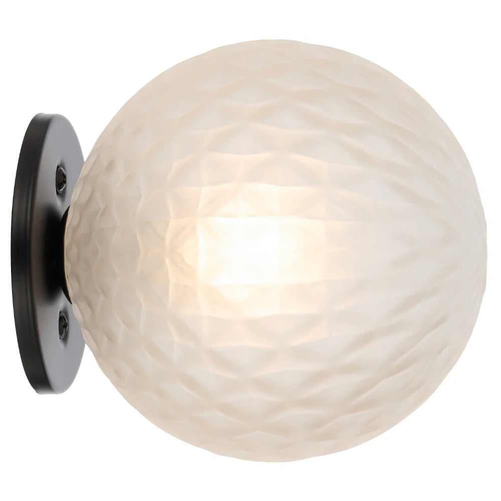 GASTON WALL LIGHT BLACK Frost Tear WALL LIGHT