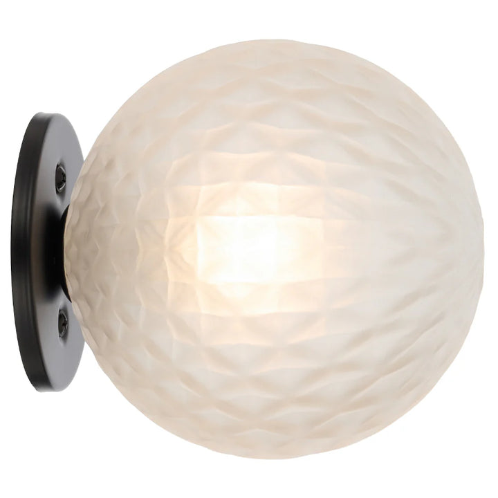 GASTON WALL LIGHT BLACK Frost Tear WALL LIGHT