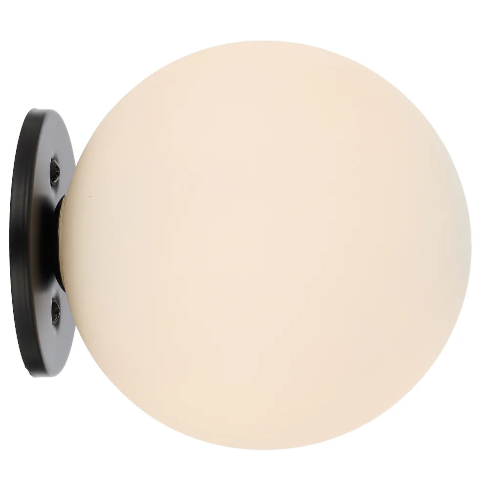 GASTON WALL LIGHT BLACK Opal Matt WALL LIGHT