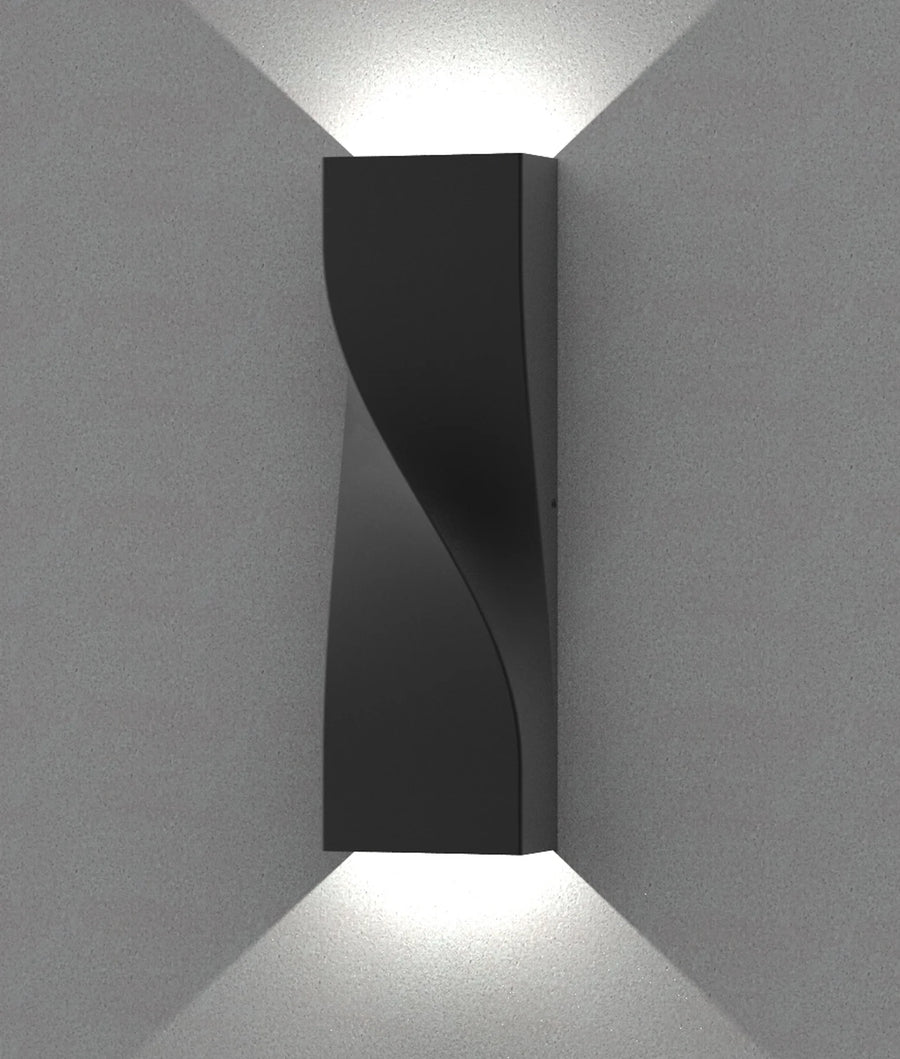 GIROTRI: Large Exterior LED Tri-CCT Surface Mounted Up/Down Twist Wall Lights IP65 WALL LIGHT