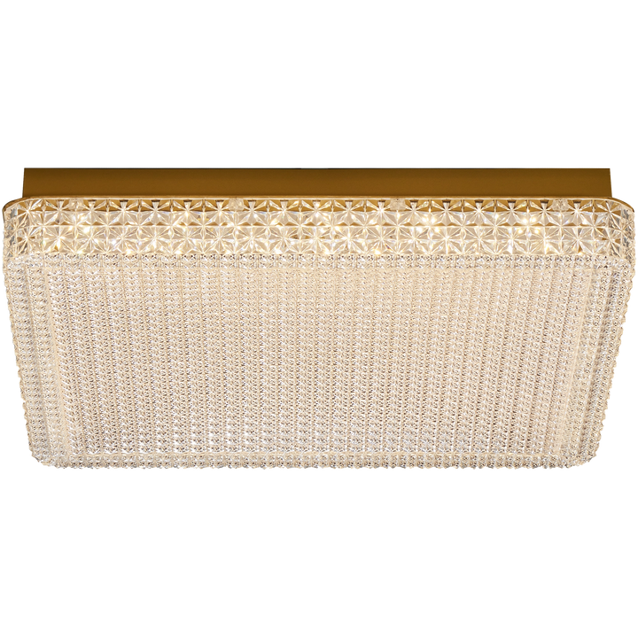 Calibo Gleam Crystalline Square LED CTC Light | Gold 550mm Ceiling light