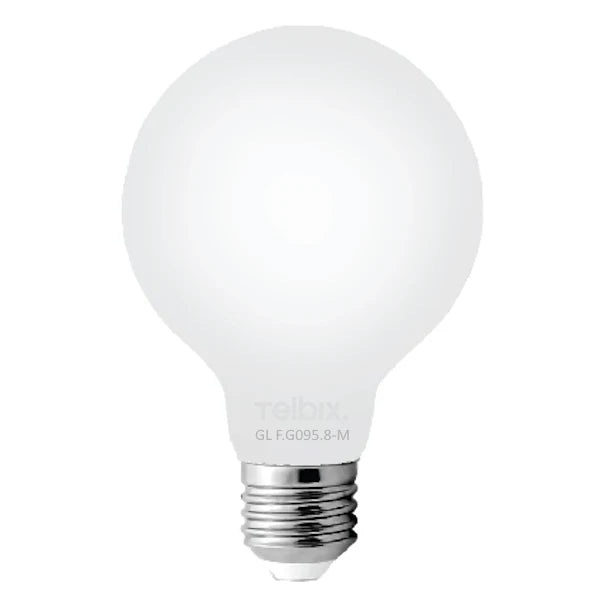 E27 G95 8w LED GLOBE MILK DIM GLOBES