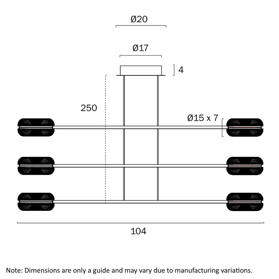 GOVAN 6 LIGHT PENDANT Pendant
