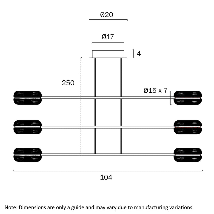 GOVAN 6 LIGHT PENDANT Pendant