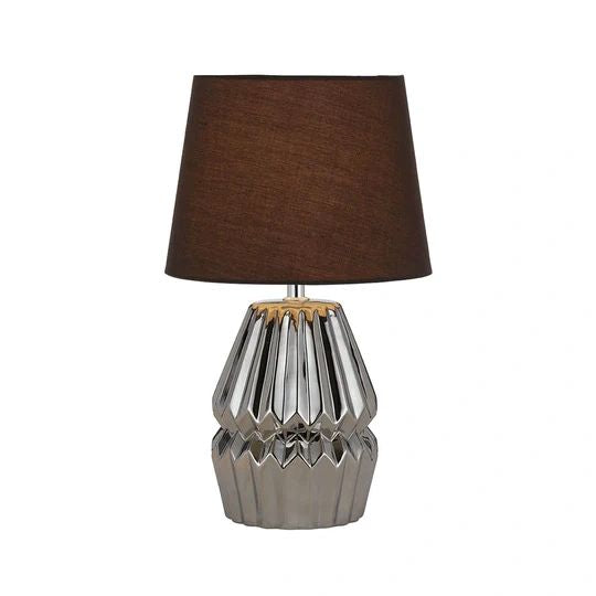 TELBIX GREET TABLE LAMP CHROME TABLE LAMP