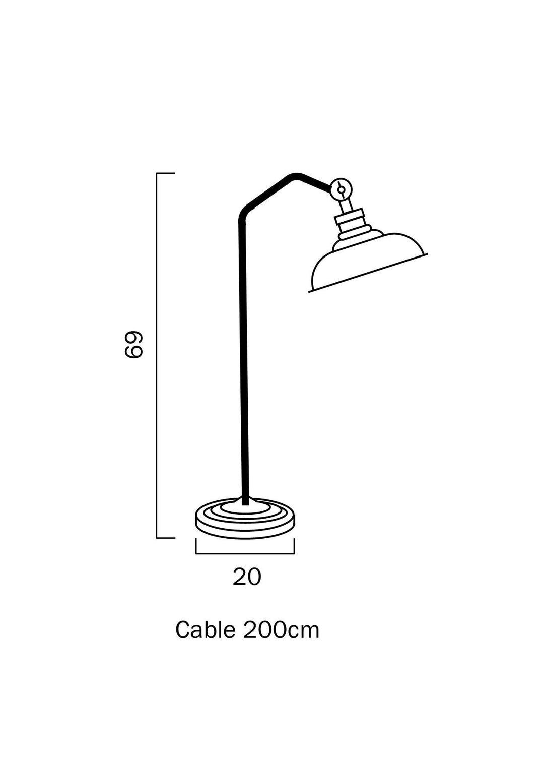 TELBIX HERTEL TABLE LAMP TABLE LAMP