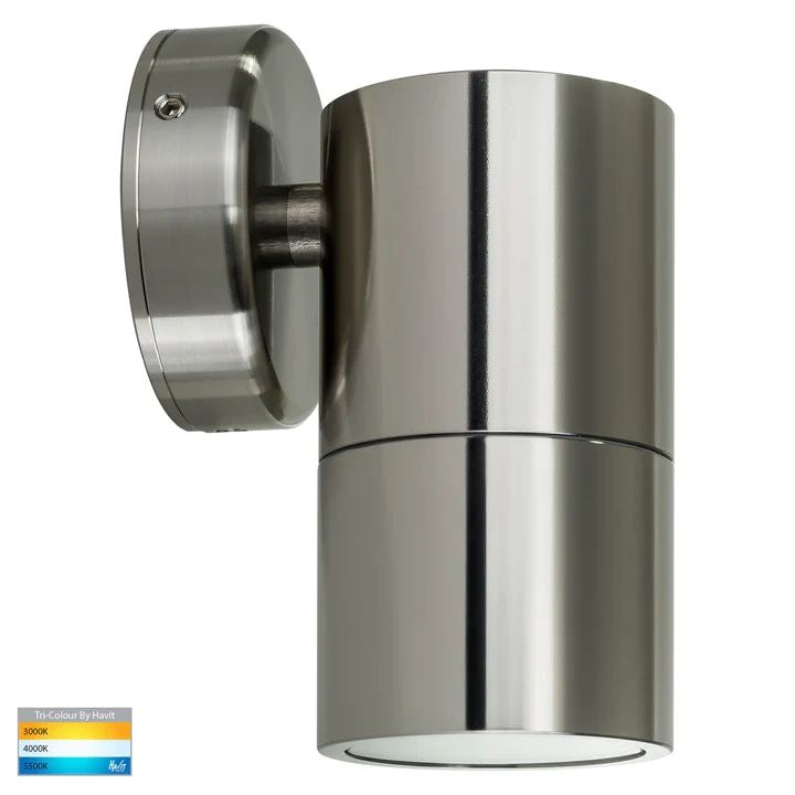 HV1105T- Tivah 316 Stainless Steel TRI Colour Fixed Down Wall Pillar Lights WALL LIGHT