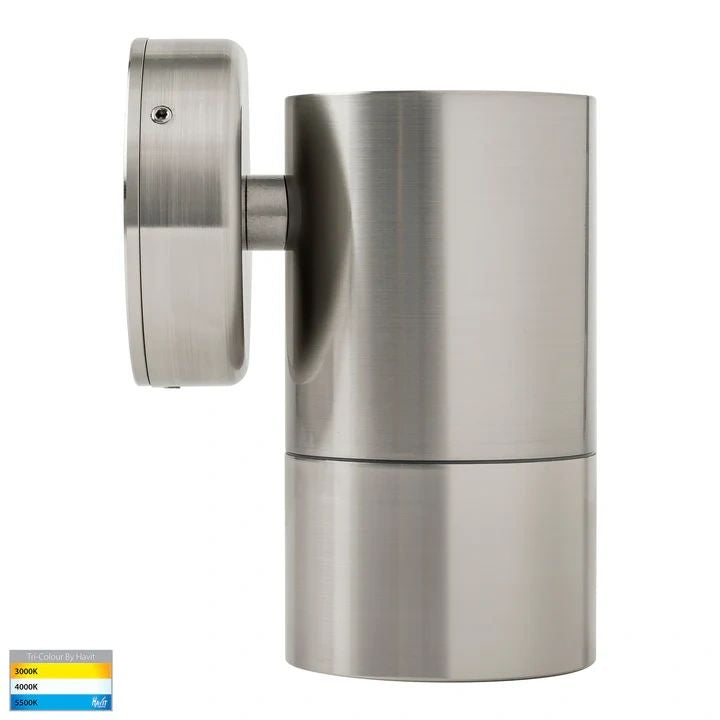 HV1108T- Maxi Tivah 316 Stainless Steel TRI Colour Fixed Down Wall Pillar Lights WALL LIGHT