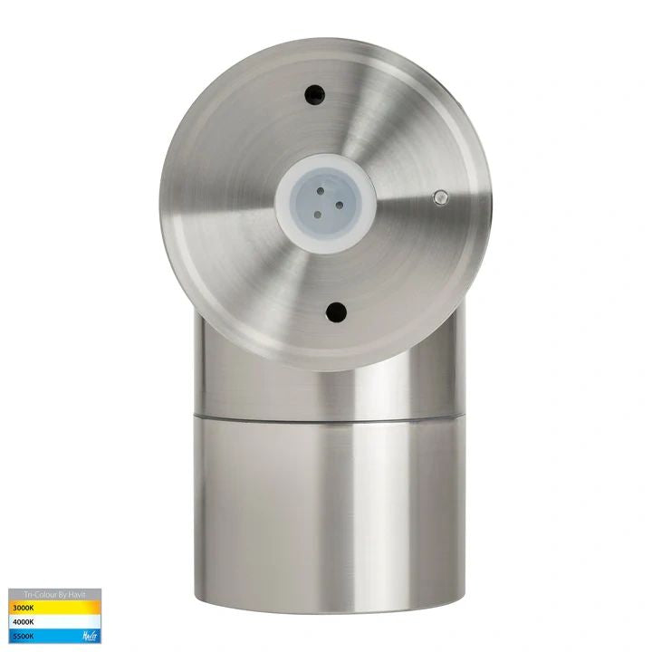 HV1108T- Maxi Tivah 316 Stainless Steel TRI Colour Fixed Down Wall Pillar Lights WALL LIGHT