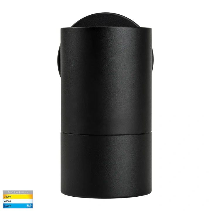HAVIT Maxi Tivah Aluminium Black TRI Colour Fixed Down Wall Pillar Lights WALL LIGHT