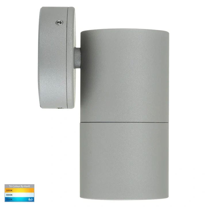 HAVIT Tivah Silver TRI Colour Fixed Down Wall Pillar Lights WALL LIGHT