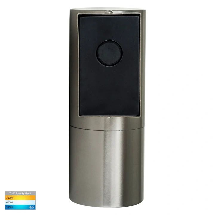 HAVIT Piaz Stainless Steel TRI Colour Fixed Down LED Wall Pillar Light WALL LIGHT